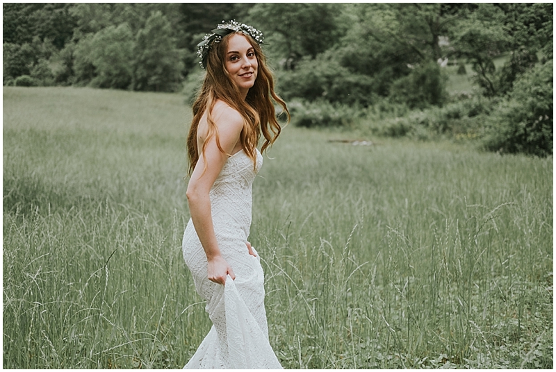 North Carolina bohemian bride