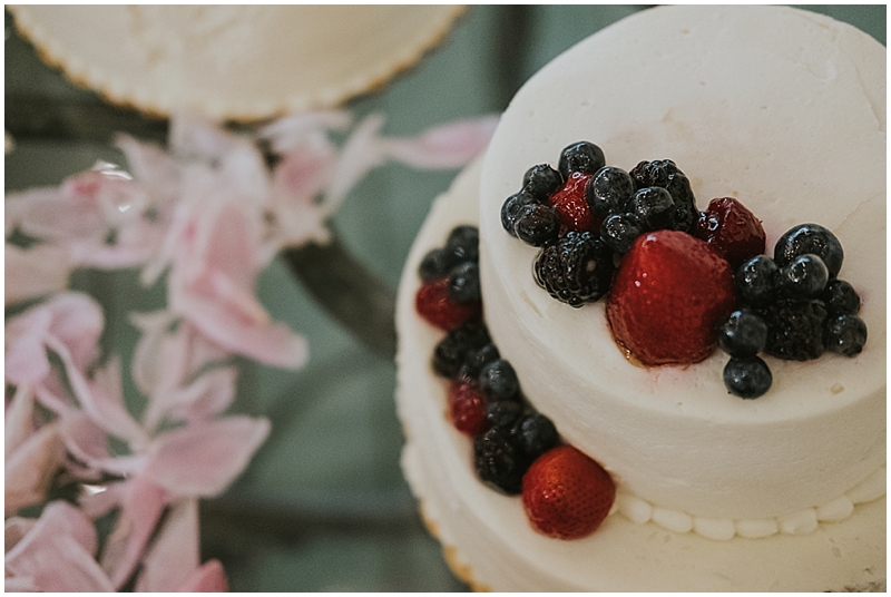 Raleigh summer wedding cake