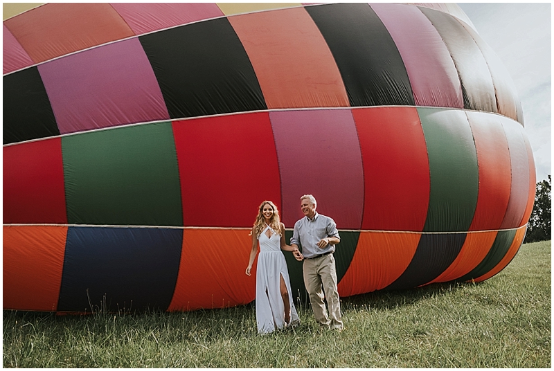 asheville hot air balloon wedding 