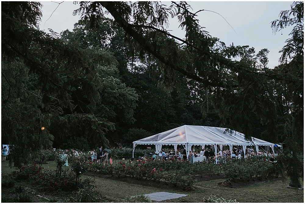 Raleigh Municipal Rose Garden wedding 
