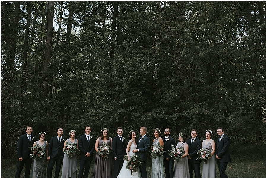 Durham NC wooded outdoor wedding venue 