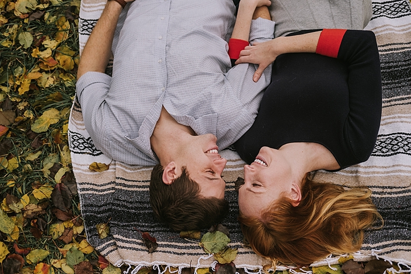 fall raleigh engagement session 