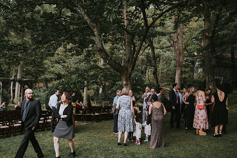 outdoor wedding in forest raleigh north carolina