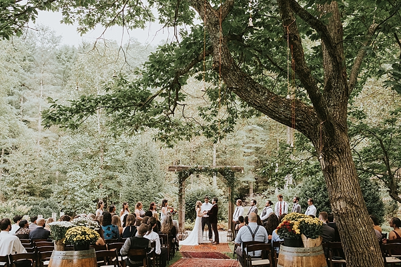 Raleigh outdoor wedding ceremony 
