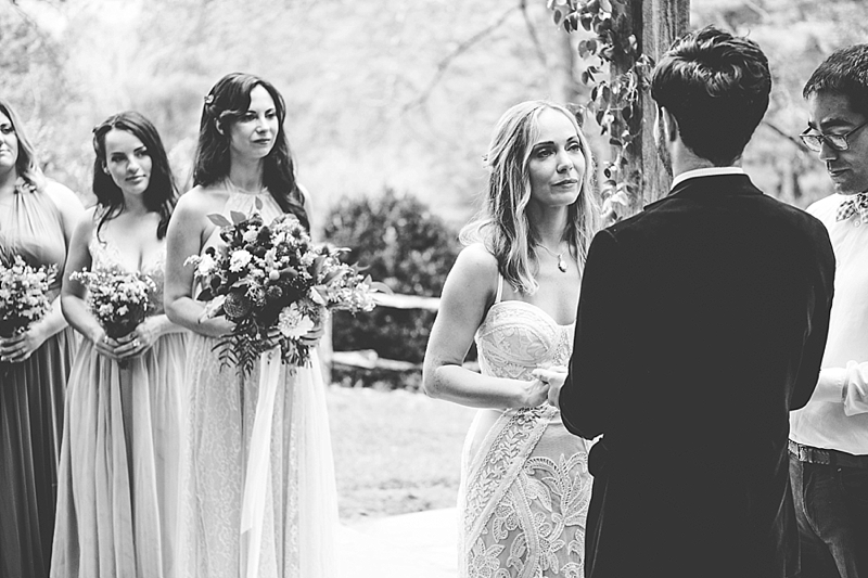 outdoor wedding ceremony at the Umstead hotel and spa 