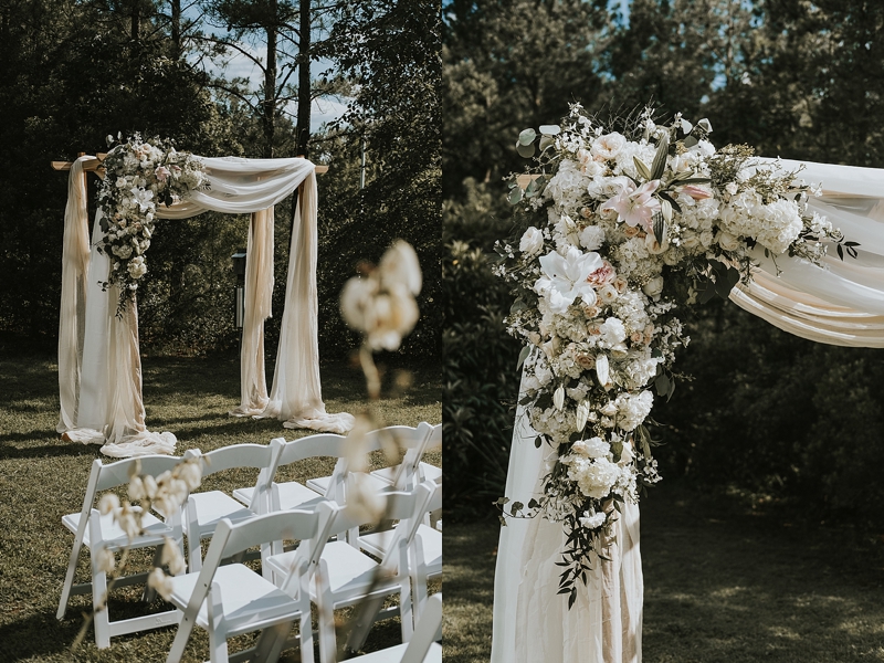 Durham North Carolina outdoor wedding ceremony 