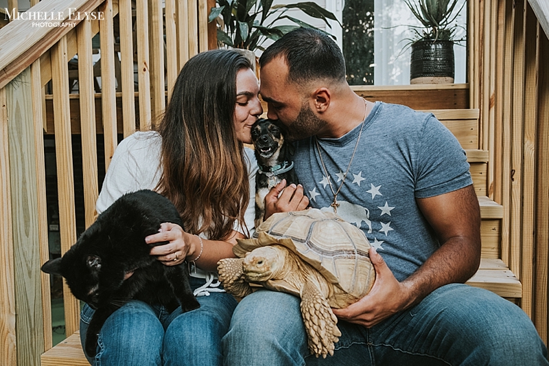 Veterinarian engagement session