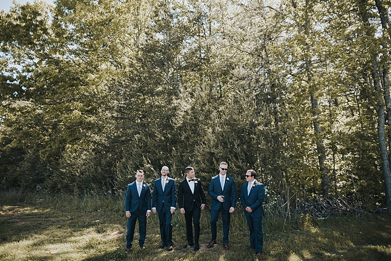 groomsmen at Lunas trail farm