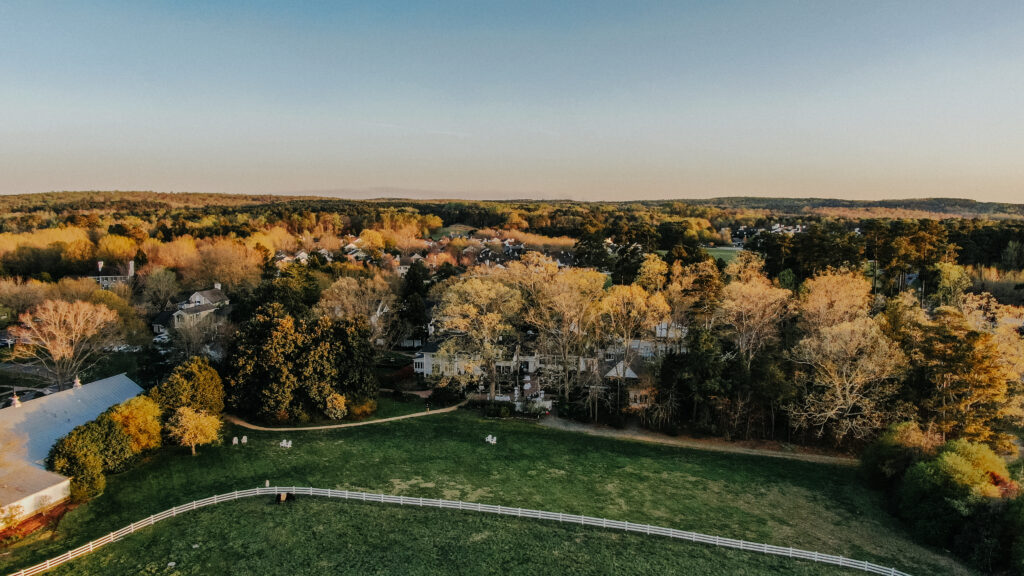 Drone wedding video