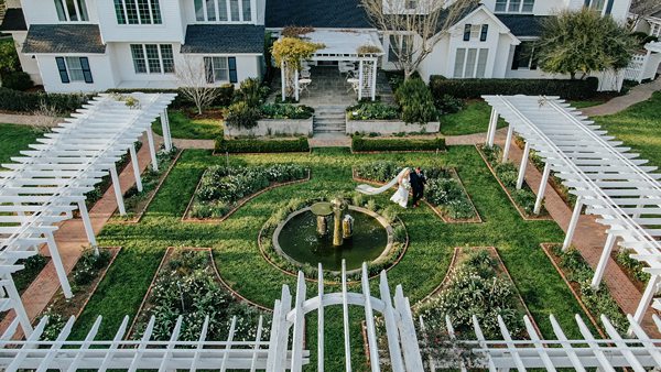 Cinematic Drone Durham Wedding Videographer | Fearrington Wedding with Katie + Billy