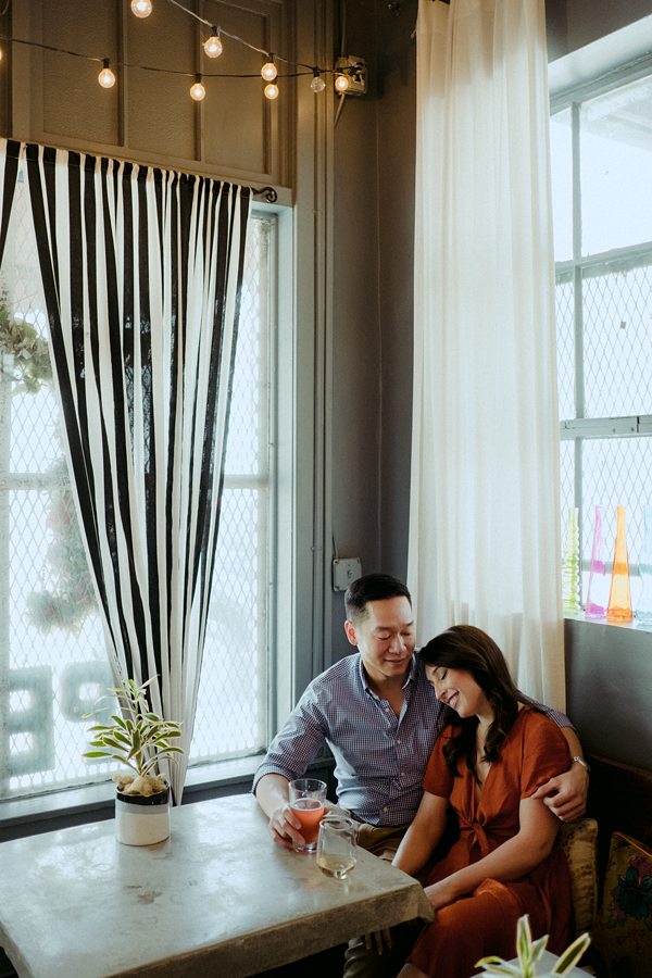 Modern Candid Charlotte Engagement Session in Noda