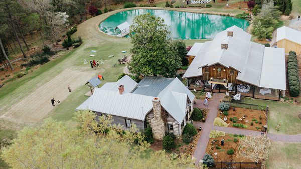 Wedding Drone Photos Chapel Hill Carriage House
