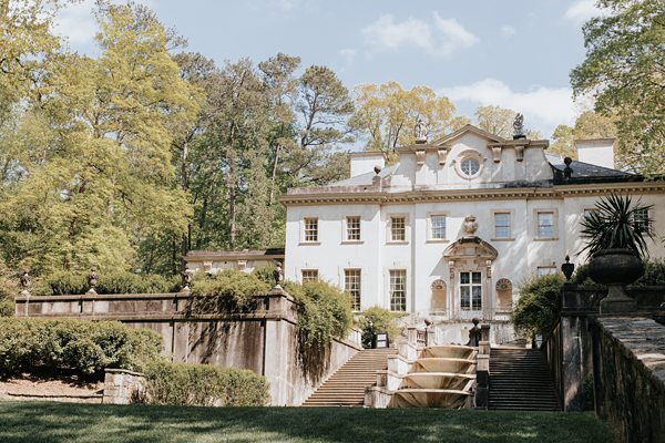 Atlanta History Center Wedding Swan House Fountainside Lawn