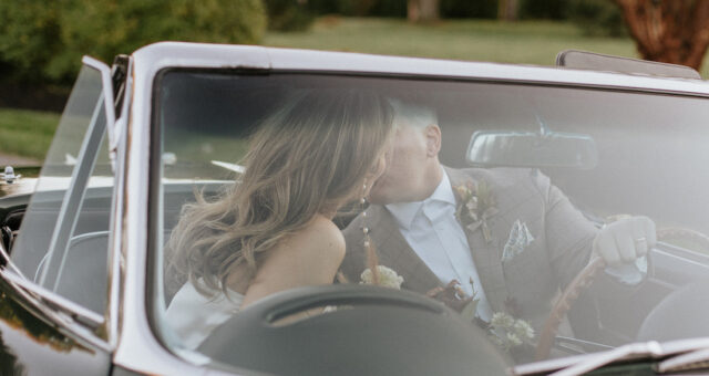 A Florist's Backyard Micro Wedding With Corvette & Candlelit Dinner | Philadelphia, PA  | Kristin + John