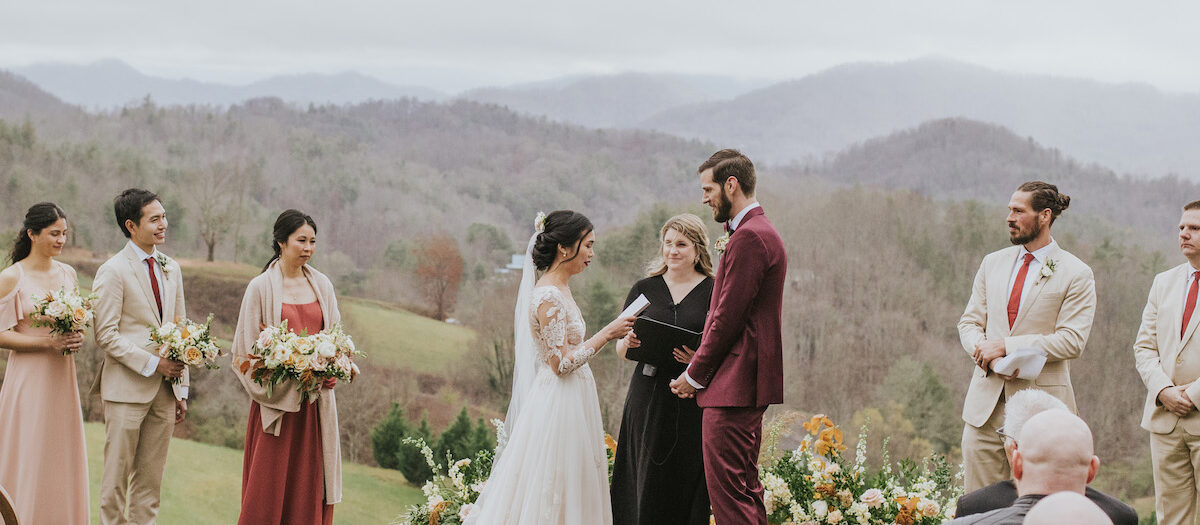 Moody Winter Wedding at The Ridge in Marshall, NC | Fine Art Asheville Wedding Photography