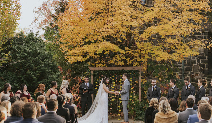 A Castle Wedding in the Peak of Fall | Asheville Editorial Wedding Photography at My Beloved Homewood | Michelle  & Jake