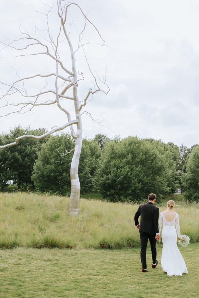 Raleigh editorial wedding photographer Modern NCMA Wedding North Carolina Museum of Art