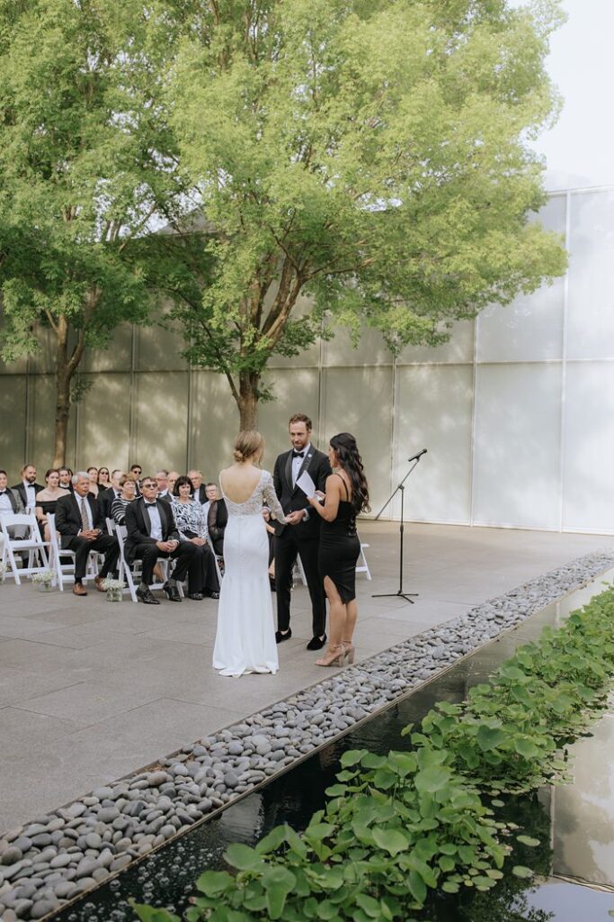 Raleigh editorial wedding photographer Modern NCMA Wedding North Carolina Museum of Art