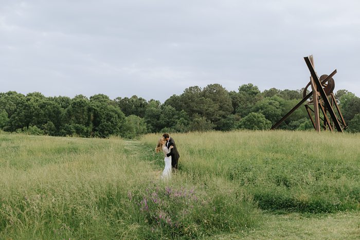 Raleigh editorial wedding photographer Modern NCMA Wedding North Carolina Museum of Art