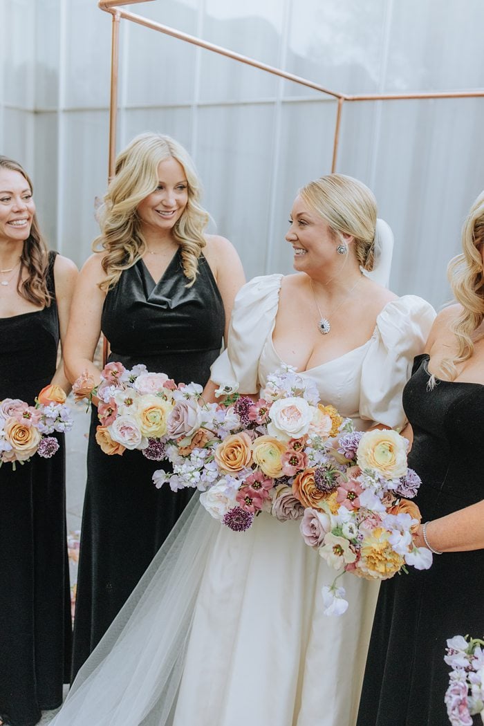 Funky Studio 54 Meets Princess Diana Bridal Style for an NCMA Wedding in Raleigh, NC | Editorial Wedding Photography  