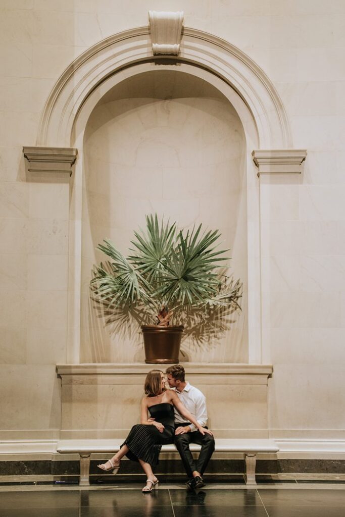 National Gallery of Art DC Engagment Session DC Editorial Wedding Photographer x