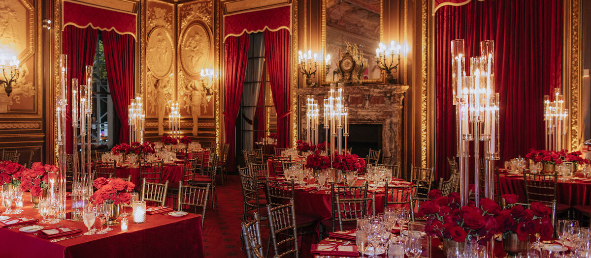 Bold & Dramatic NYC Wedding at the Met Club with Red Roses and Red Velvet - planned by The Wedding Planning Company | R & R