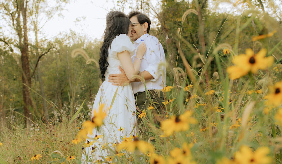 Whimsical Maryland Engagement Session with Cottagecore Vibes