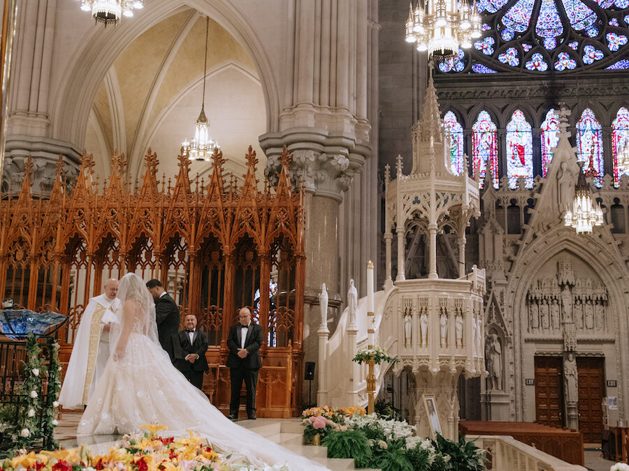 ROMANTIC NEWARK WEDDING AT CATHEDRAL BASILICA OF THE SACRED HEART & NANINAS AT THE PARK WITH FULL WEEKEND COVERAGE