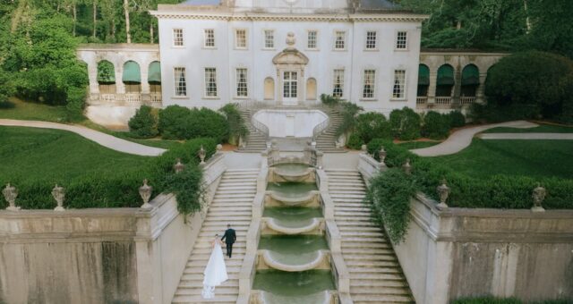 Stately Atlanta History Center Wedding at The Swan House with 2 Day Photography Coverage- Planned by Magnolia Celebrates & Decor by BW Designs, Inc.