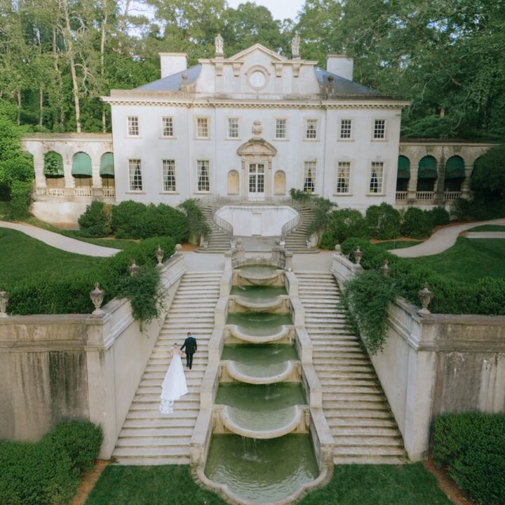 Stately Atlanta History Center Wedding at The Swan House with 2 Day Photography Coverage- Planned by Magnolia Celebrates & Decor by BW Designs, Inc.
