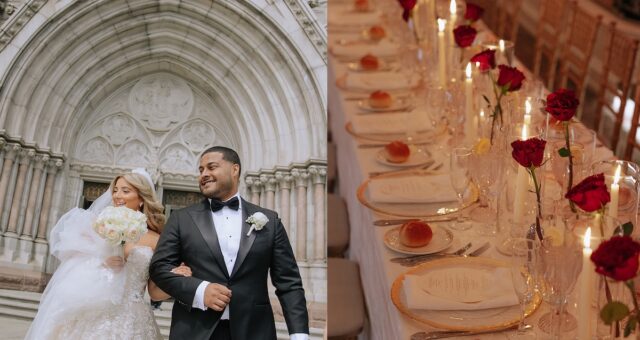 Romantic New Jersey Wedding in Newark at Cathedral Basilica of the Sacred Heart + Nanina's - planned by The Wedding Planning Co